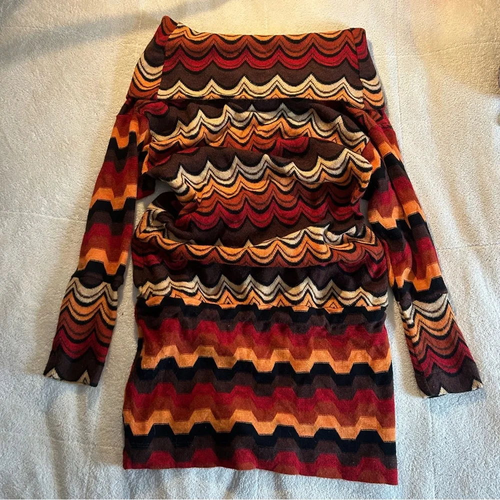 Vintage Wool Miss Sixty Geometric Dress - Picture 5 of 10